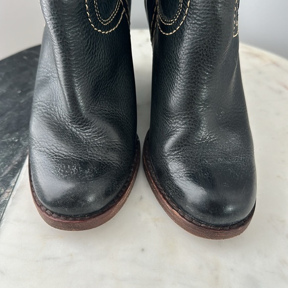 Frye Caroline Campus Wedge Boots, Navy - Picture 11 of 13